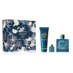 BY Versace VERSACE EROS(M)(H/B)3PC SET(3.4oz edt sp 5.0oz Shower Gel5ml edt spl mini)