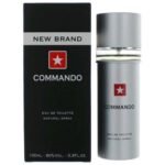 COMMANDO BY NEW BRAND 3.4 FL.OZ. EDT SPRAY FOR MEN