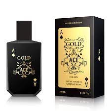 GOLIM100TSM.jpeg INTENSE Gold ACE BY NEW BRAND 3.4 FL.OZ. EDT SPRAY FOR MEN - Image 1