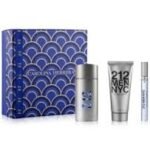 212 CAROLINA HERRERA 3 PCS. GIFT SET: 3.4 EDT SPRAY / 5.0 DEO SPRAY / 10ML EDT FOR MEN