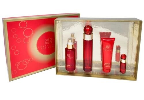 SET360R4W.jpg 360 RED 4 PCS. GIFT SET: 3.4oz edp sp 4.0oz body mist 3.0oz shower gel 7.5ml edp FOR WOMEN - Image 1