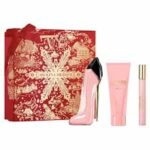 Good Girl BLUSH BY CAROLINA HERRERA 3 PCS. GIFT SET: 2.7 FL.OZ. EDP SPRAY 3.4-oz.Leg Elixir AND .034OZ. EDP FOR WOMEN