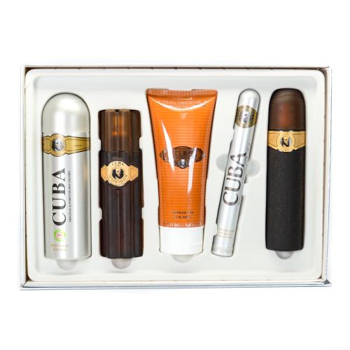 SETCUB5PM.jpg GOLD MUST HAVE 5 PCS. GIFT SET: 3.4 FL.OZ. EDT 1.1 FL.OZ. EDT SPRAY 6.7 FL.OZ. SHOWER GEL 3.4 FL.OZ. As. AND 6.8 FL.OZ. DEODORANT FOR MEN - Image 1