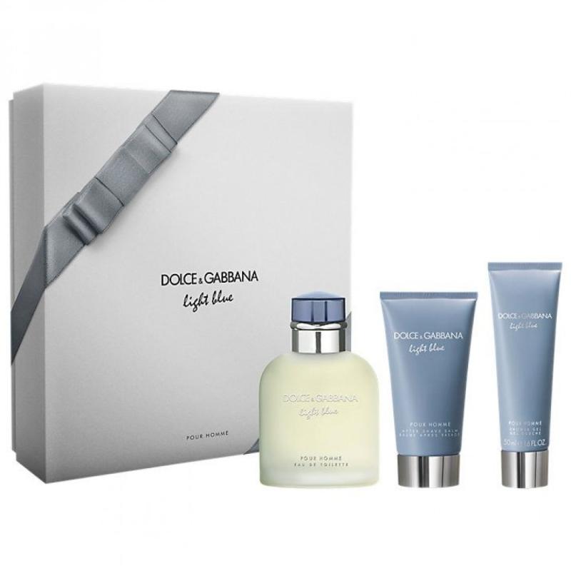 SETDGL2PM.jpeg LIGHT BLUE 3 PCS. GIFT SET: 125ML EDT + 50ML SG + 10ML EDT SPRAY FOR MEN - Image 1