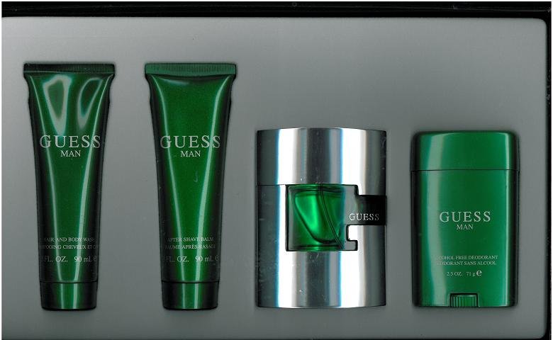 KMBT_C203 Q76 Guess Gift Set 3pcs: 2.5 Fl.oz. Eau De Toilette Spray 6OZ. BODY SPRAY 6.7OZ. GEL FOR Men - Image 1