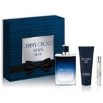 Jimmy Choo BLUE 3 PCS GIFT SET : 3.3 EDT + 3.3 ASB + 7.5 ML SP. MINI MEN