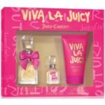 VIVA LA JUICY 3 PCS. GIFT SET: 3.4 FL.OZ. EDP SPRAY 4.2 FL.OZ. BODY creme AND 0.33 FL.OZ. EDP spray FOR WOMEN