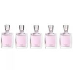 LANCOME MIRACLE 5 PCS MINI SET FOR WOMEN: MIRACLE 5 X 0.16 OZ EAU DE PARFUM SPLASH  FOR WOMEN