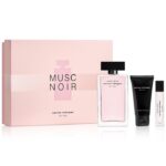 NARCISO RODRIGUEZ MUSK NOIR 3 PCS. SET: 3.4 EDP SPRAY 1.7 OZ. BODY LOTION 10ML EDP SPRAY FOR WOMEN