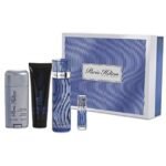 PARIS HILTON 4 PCS. GIFT SET: 3.4 FL.OZ. EDT SPRAY 2.7 FL.OZ. DEODORANT STICK 3.0 FL.OZ. SHOWER GEL AND .2 FL.OZ. EDT SPRAY FOR MEN