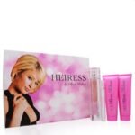 HEIRESS 4 PCS. GIFT SET: 3.4 FL.OZ. EDP SPRAY 3.0 FL.OZ. BODY LOTION 3.0 FL.OZ. SHOWER GEL AND .3 FL.OZ. EDP SPRAY FOR WOMEN