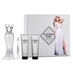 Paris Hilton Paltinum Rush 4 PCS.GIFT SET: 3.4oz EDP SPRAY +3OZ BODY LOTION +3OZ.GEL AND 10ML MINI SPRAY