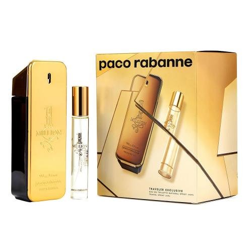 SETPRABM2m.jpg 1 Million By Paco Rabanne Gift Set 2pcs. : 3.4oz EDT SPray 20ML EDT Spray Men - Image 1