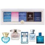 versace 5 pcs.MINIATURES set: Eros Pour Homme  dylon turquoise Bright Crystal EDT eau fraiche EDT and EROS EDT OF 5ML M