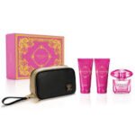 BRIGHT CRYSTAL ABSOLU 4 PCS. GIFT SET: T 3.0 EDP SPRAY 3.4OZ BODY LOTION 3.4OZ. GEL 5ML EDP FOR WOMEN