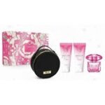 BRIGHT CRYSTAL ABSOLU 4 PCS. GIFT SET: 3.0 EDP SPRAY 3.4OZ BODY LOTION 3.4OZ. GEL BAG FOR WOMEN