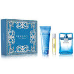 Versace Eau Fraiche Gift Set 3 pcs.: 3.4 Fl. Oz. Eau De Toilette Spray + 10ml edt spray and GEL 5oz. for men