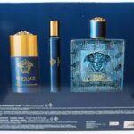 Versace EROS 3 PCS. GIFT SET: 3.4 EDT SPRAY 5.0 S.GEL 10ML SPRAY FOR MEN