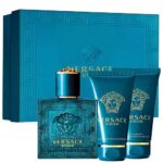 Versace Eros 3pcs Gift Set:1.7 Fl. Oz. Eau De Toilette Spray 1.7OZ. GEL 1.7OZ. BALM Men