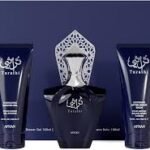 AFNAN TURATHI BLUE 3 PCS SET: 3OZ.  EDP 3.4OZ. GEL AND 5OZ. AFTERSHAVE FOR MEN