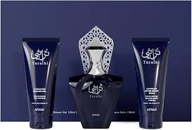 SETafnTBL1M.jpeg AFNAN TURATHI BLUE 3 PCS SET: 3OZ. EDP 3.4OZ. GEL AND 5OZ. AFTERSHAVE FOR MEN - Image 1
