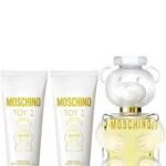 MOSCHINO Toy 2 3 PCS. GIFT SET BY MOSCHINO: 3.4 EDP SPRAY3.4 body lotion10 ML EDP SPRAY FOR WOMEN