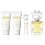 MOSCHINO Toy 4 PCS. GIFT SET BY MOSCHINO: 3.4 EDP SPRAY3.4 body lotion3.4oz. gel10 ML EDP SPRAY FOR WOMEN