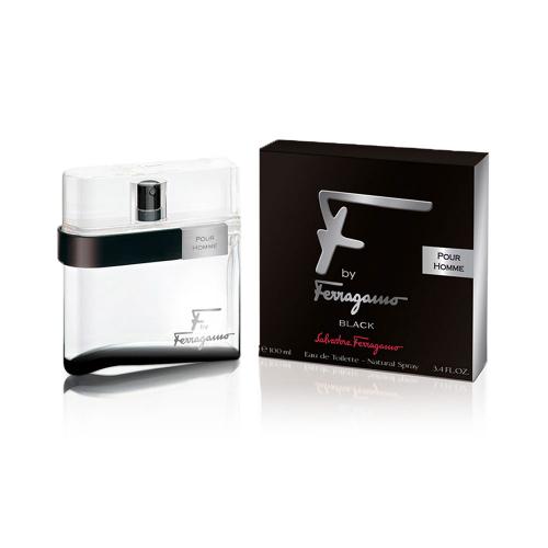FARFB100TSM.jpg F BLACK BY SALVATORE FERRAGAMO 3.4 FL.OZ. EDT SPRAY FOR MEN - Image 1
