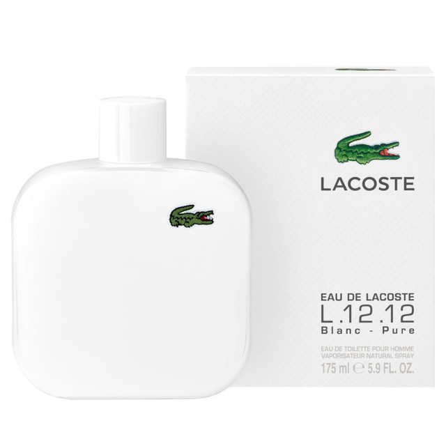 LACB5OM.png EAU DE LACOSTE L.12.12 BLANC BY LACOSTE 5.9 FL.OZ. EDT SPRAY FOR MEN - Image 1