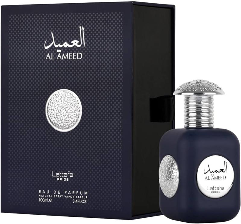 LATAMS1M.jpg LATTAFA PRIDE AL AMEED SILVER 3.4 EDP FOR MEN - Image 1