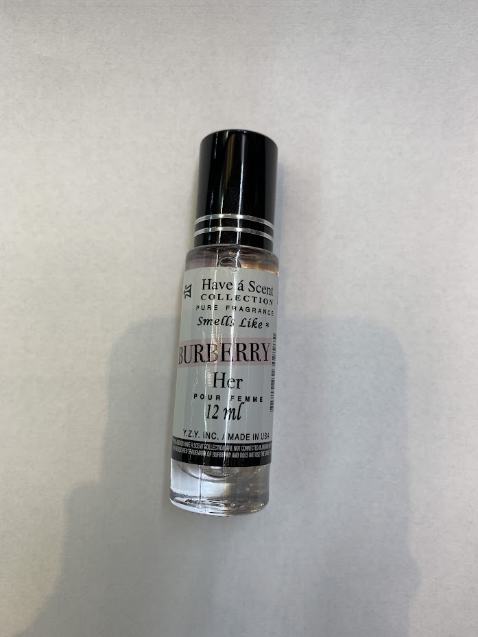 Oburh12OWb.jpg ROLLETIQUE- BURBERRY HER 0.35 Fl. Oz. Rolletique- Oil Roll-on Women - Image 1
