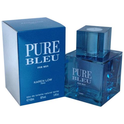 PBLUE100TM.jpg PURE BLEU BY KAREN LOW 3.4 FL.OZ. EDT SPRAY FOR MEN - Image 1