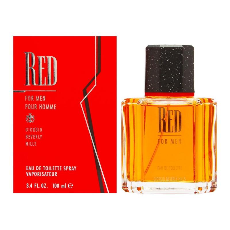RED100TSM.jpg RED BY GIORGIO BEVERLY HILLS 3.4 FL.OZ. EDT SPRAY FOR MEN - Image 1