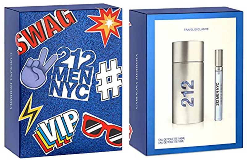 SET21234m.jpg 212 CAROLINA HERRERA 2 PCS. GIFT SET: 3.4 FL.OZ. EDT SPRAY AND 10 ML EDT SPRAY FOR MEN - Image 1