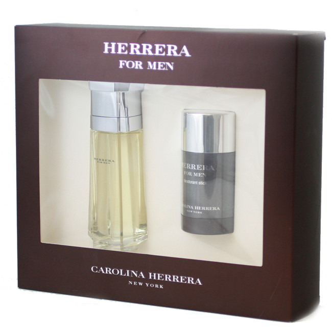 SETCHER2PMM.jpg Carolina Herera Gift Set 2pcs. ( 3.4 Fl. Oz. Eau De Toilette Spray Men + 2.1 oz. Deo Stick) Men - Image 1