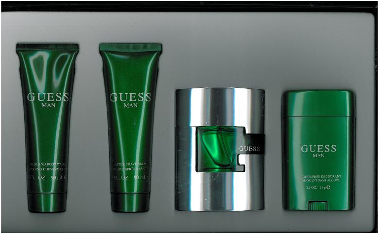 KMBT_C203 Q76 Guess Gift Set 3pcs: 2.5 Fl.oz. Eau De Toilette Spray 6OZ. BODY SPRAY 6.7OZ. GEL FOR Men - Image 1