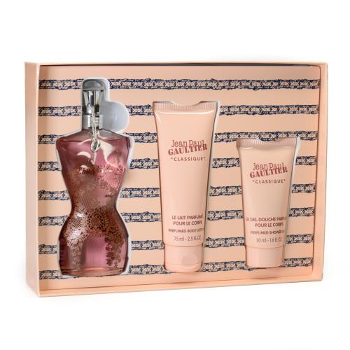SETJP23PW.jpg JEAN PAUL GAULTIER 3 PCS. GIFT SET: 3.4 FL.OZ. EDT SPRAY 2.5 FL.OZ. BODY LOTION AND 6ML EDP SHOWER GEL FOR WOMEN - Image 1
