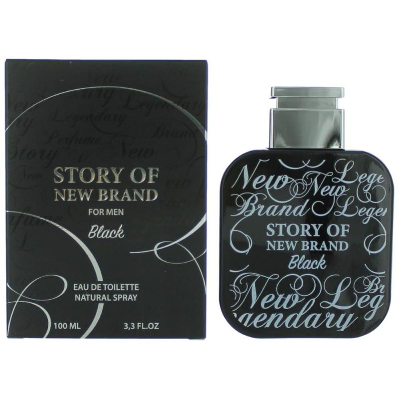 SONBBLA1M.jpg STORY OF NEW BRAND FOR MEN BLACK BY NEW BRAND 3.3 FL.OZ. EDT SPRAY FOR MEN - Image 1
