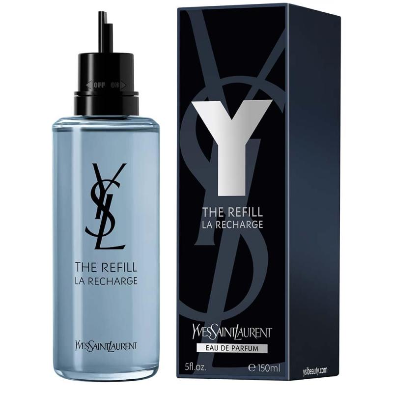 Y5pm.jpg Y BY YVES SAINT LAURENT 5 FL.OZ. RECHARGE REFILL edp SPRAY FOR MEN - Image 1