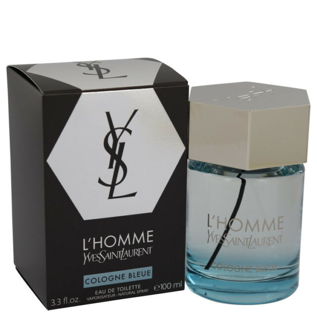 YSLLHb1m.jpg YSL L(homme Bleue BY YVES SAINT LAURENT 3.3 FL.OZ. COLOGNE SPRAY FOR MEN - Image 1