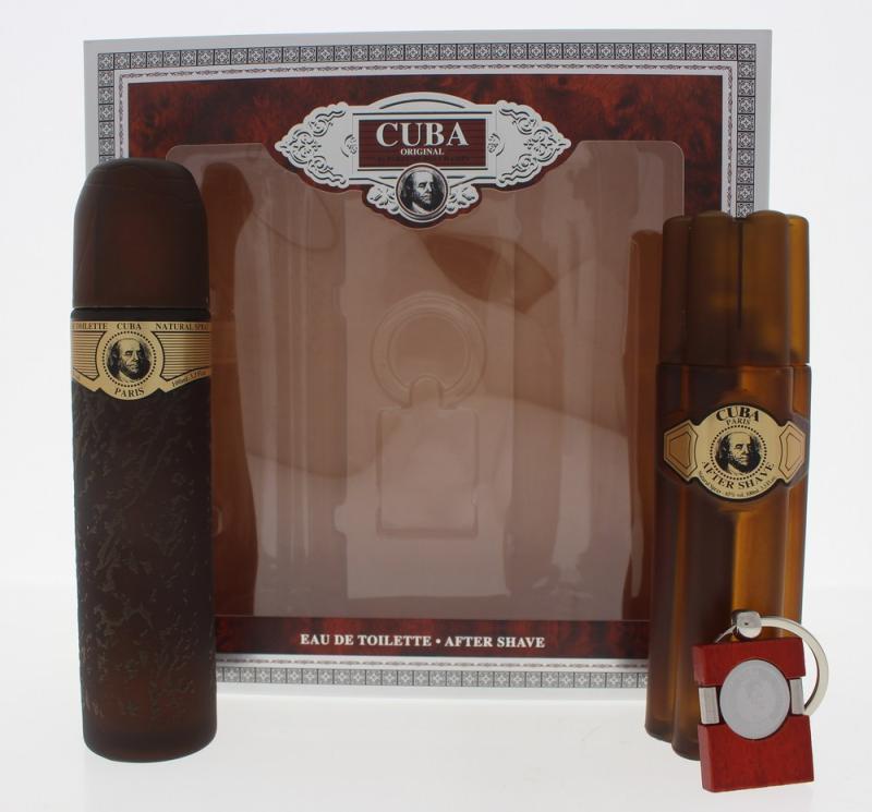 ZZKSCG3M.jpg CUBA GOLD(M)3PC SET(3.4oz EDT SP(LI FREE) 3.4oz AFTER SHAVE KEYCHAIN) FOR MEN - Image 1