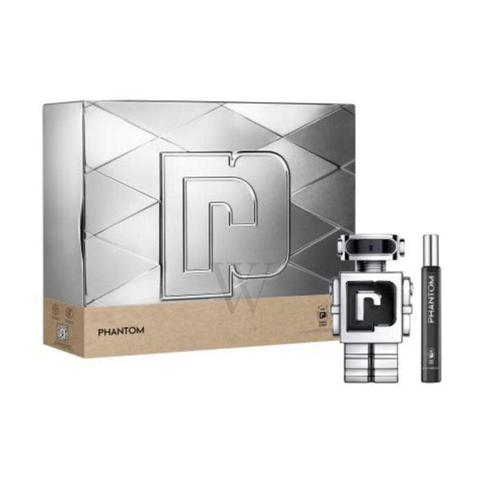 setPRABP2pM.jpg PACO RABANNE PHANTOM 2 PCS GIFT SET: 3.4oz edt sp3.4oz Shower Ge FOR MEN - Image 1