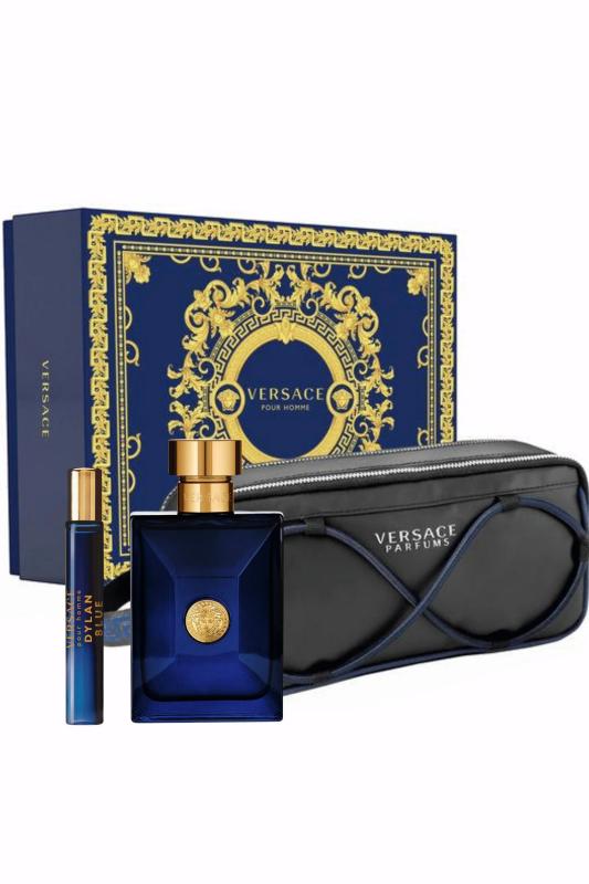 setVERDB3m.jpg DYLAN BLUE 3 PCS. GIFT SET: 3.4 FL.OZ. EDT SPRAY 10ml edt spray AND 3.4OZ. GEL for men - Image 1
