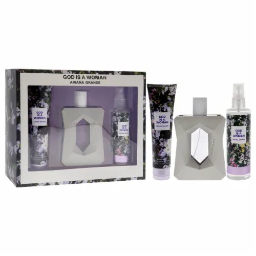 setagraG3w.com-webp-to-jpg-converter.jpg GOD IS A WOMAN 3 pcs. gift set: 3.4oz edp sp3.4oz Body Souffle4.0oz BodyMist W - Image 1