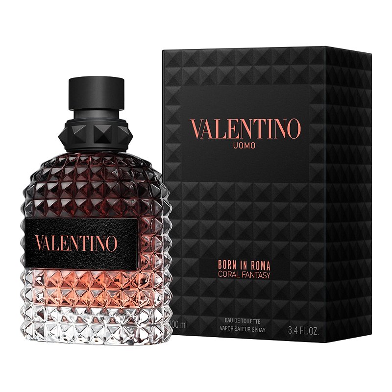 valuBIRCF1M.jpg BORN IN ROMA CORAL FANTASY BY VALENTINO 3.4 FL.OZ. EDT SPRAY FOR MEN - Image 1