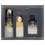 LATTAFA BADEE AL OUD FOR GLORY 3 PC SET: 3.4 EDP SPRAY + 6.8 DEO SPRAY + HAIR MIST for MEN
