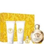 VERSACE EROS POUR FEMME 4 PCS SET: 3.4oz edp sp 3.4oz Body lotion 3.4oz gel 5ml edp W
