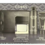 GUESS SEDUCTIVE HOMME 4PC gift SET: 3.4oz EDT 6.0oz body SPRAY 3.4oz shower gel & POUCH FOR Men