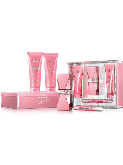 setnbd4w.jpg 4 Women Delicious 4 PC gift (Edp 100 ml + Edp 20 ml + B/L 130 ml +S/G 130 ml) Women - Image 1