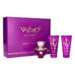 Dylan Purple BY VERSACE 3 PCS. GIFT SET:1.7 EDP SPRAY + B/L + S/G FOR WOMEN